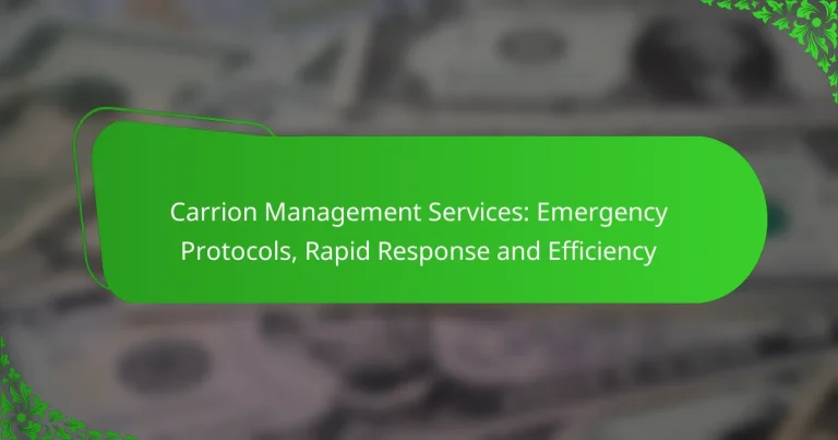 Carrion Management Services: Emergency Protocols, Rapid Response and Efficiency